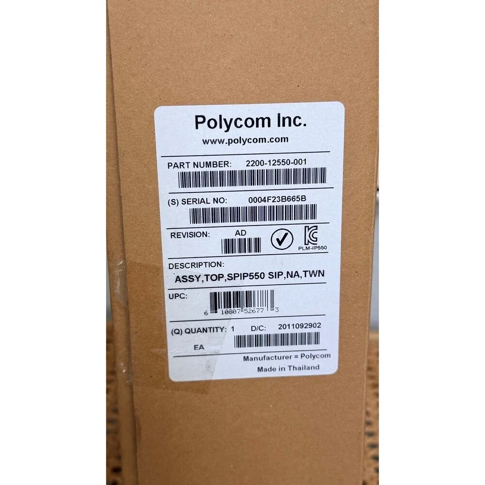Complete Polycom SoundPoint IP 550 SIP Business Phone